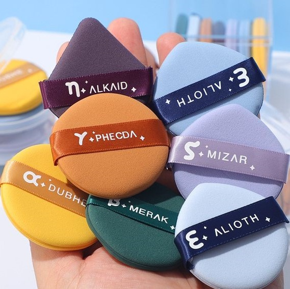 7pcs Makeup Puff Round Box